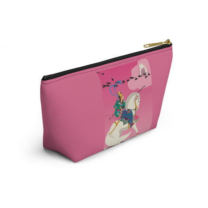 Samurai Princess on the White Steed Cosmetic Bag – Bold Fantasy & Elegant Adventure