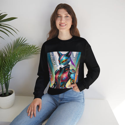 Cyberpunk Chic Unisex Heavy Blend™ Crewneck Sweatshirt