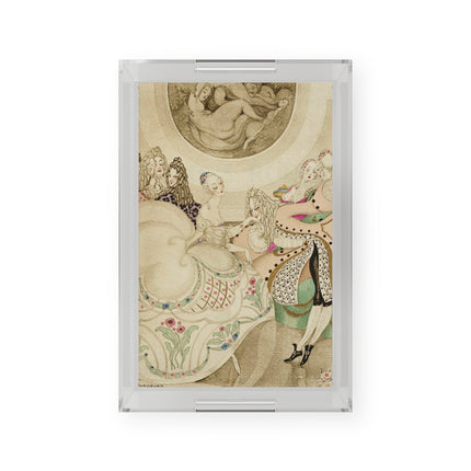 Sur talons rouges (On Red Heels) pl 01 by Gerda Wegener Acrylic Serving Tray