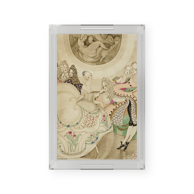 Sur talons rouges (On Red Heels) pl 01 by Gerda Wegener Acrylic Serving Tray
