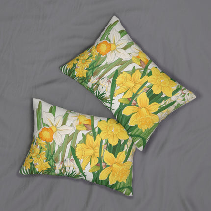 Daffodil by Tanigami Kônan Spun Polyester Lumbar Pillow