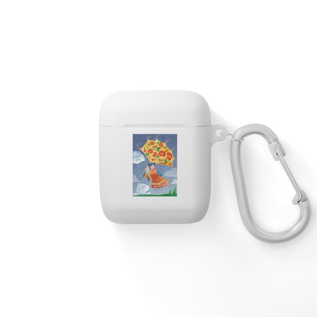 Blossoms In Flight – Whimsical Sky Adventure AirPods Case