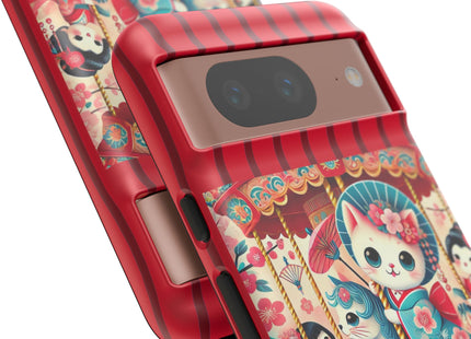 Geisha Kitten's Enchanted Carousel Phone Cases