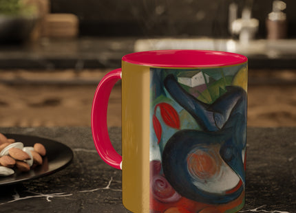 Two Cats, Blue and Yellow by Franz Marc Colorful Mugs, 11oz