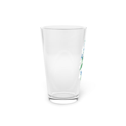 Bellflower Botanical Illustration by Pierre-Joseph Redouté Glass, 16oz