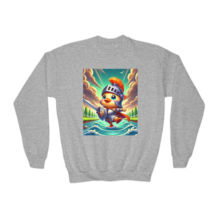 Valiant Duck Youth Crewneck Sweatshirt – Courage, Adventure & Heroic Fun
