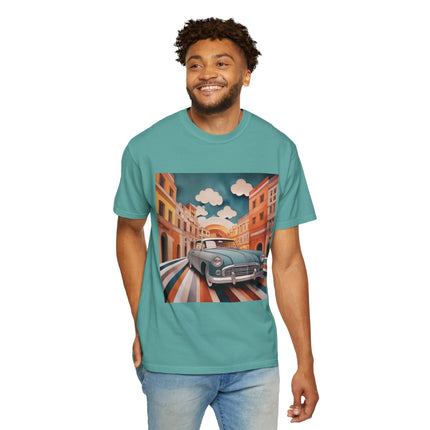 1960 Alfa Romeo Giulietta Unisex Garment-Dyed T-shirt