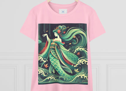 Mermaid Queen Rising from the Deep Women's Midweight Cotton Tee