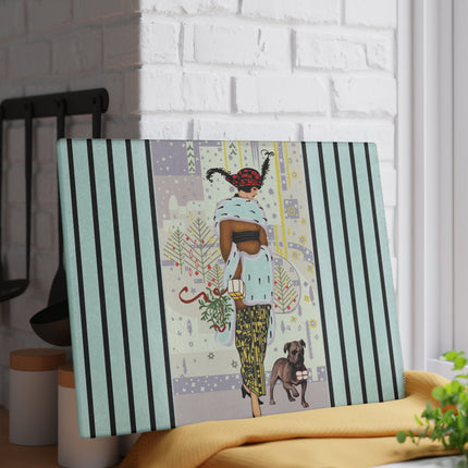 Wrapped in Elegance Glass Cutting Board