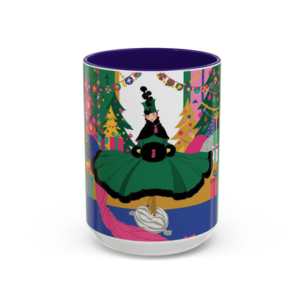 🎄🎁 The Emerald Christmas Belle Colorful Mug – Colorful Holiday Fashion Fantasy