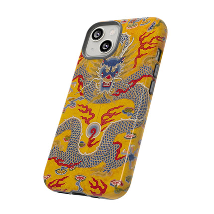Majestic Dragon Regalia – Imperial 12-Symbol Robe Phone Cases