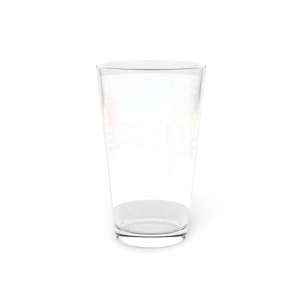 ⛸️🎄 The Christmas Skating Pavilion Pint Glass – Art Deco Holiday Fantasy