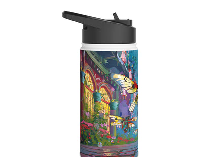 Neon Swarm Stainless Steel Water Bottle