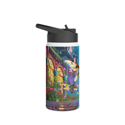 Neon Swarm Stainless Steel Water Bottle