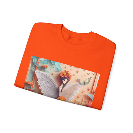 Zinnia Fairy Unisex Heavy Blend™ Crewneck Sweatshirt