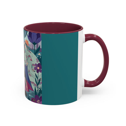 The Ladies Of The Secret Masquerade Colorful Mugs – Art Deco Floral Mystery