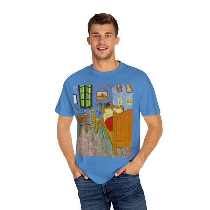 The Bedroom by Vincent van Gogh Unisex Garment-Dyed T-shirt