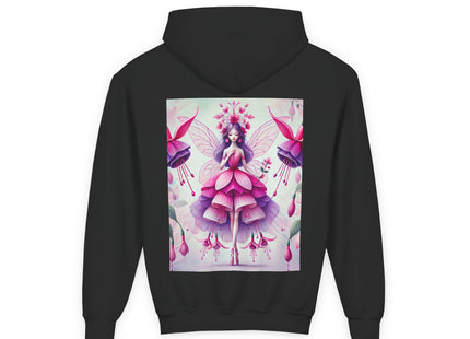 Fuchsia Fairy Youth Heavy Blend Hooded Sweatshirt