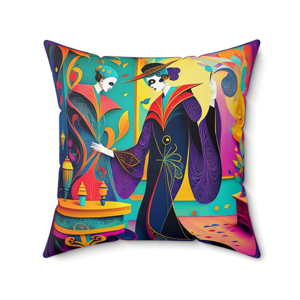 Phantoms of Elegance Spun Polyester Square Pillow