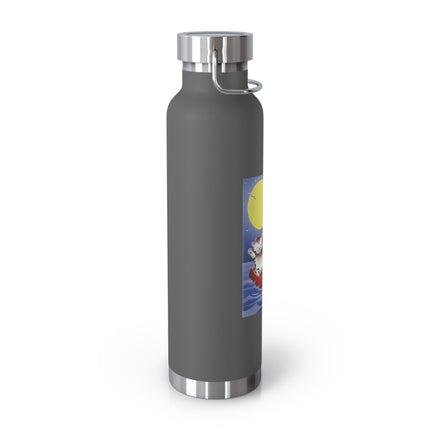 Embarking on a Moonlit Journey Copper Vacuum Insulated Bottle, 22oz