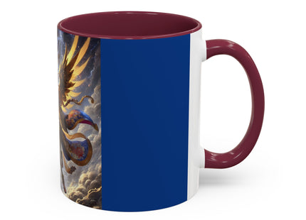 Valkyrie Descending Through Storm Colorful Mugs (11oz, 15oz)