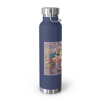 A Fairy's Whimsical Tea Party Copper Vacuum Insulated Bottle, 22 oz
