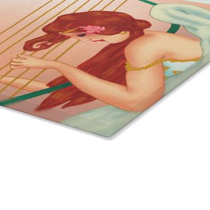 Heavenly Angel Duet Glass Cutting Board