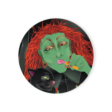Mirror, Mirror A Witch's Touch Cork Back Coaster