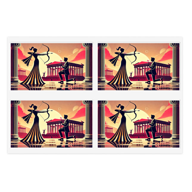 Art Deco Valentine's Romance Sticker Sheets