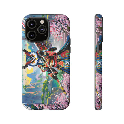 Cyberpunk Samurai Owl Phone Cases