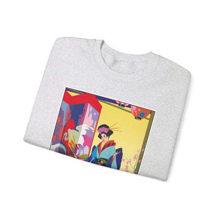 A Timeless Journey by Umberto Brunelleschi Heavy Blend™ Crewneck Sweatshirt