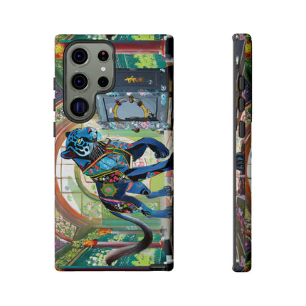Cyber Panther's Hunt Phone Cases
