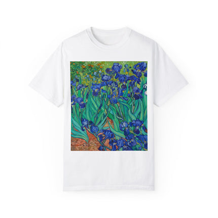 Irises by Van Gogh Unisex Garment-Dyed T-shirt