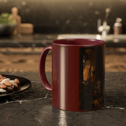 Raphael and his Muse in the Atelier by Vincenzo Abbati Colorful Mugs (11oz, 15oz)