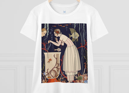 L'Etourdissant Petit Poisson (The Dazzling Little Fish) by George Barbier Women's Midweight Cotton Tee