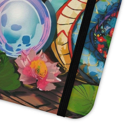 🐉💎 Wisdom's Guardian Flip Case – Dragon's Embrace & Eternal Wisdom