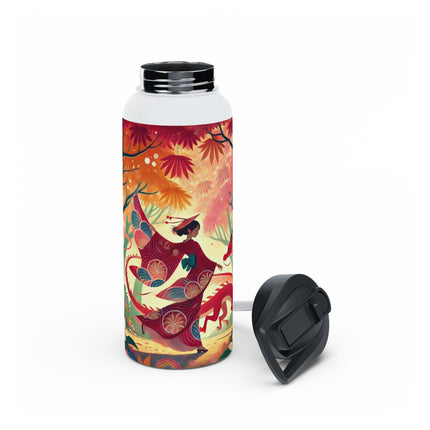 The Dragon Fairy’s Dance Stainless Steel Water Bottle, Standard Lid
