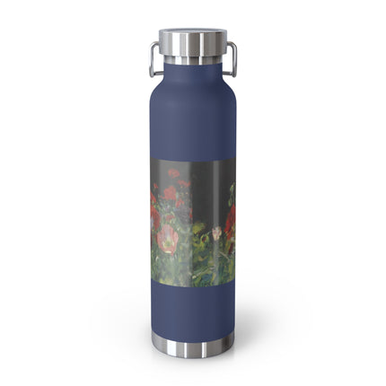 Poppies (A Study of Poppies for Carnation, Lily, Lily, Rose) by John Singer Sargent Copper Vacuum Insulated Bottle, 22oz