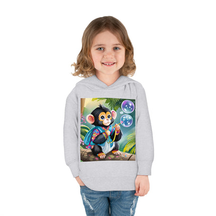 Bubble Magic in the Jungle Toddler Pullover Fleece Hoodie