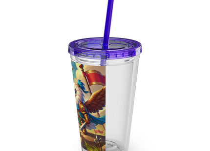 Watchful Guardian Sunsplash Tumbler with Straw, 16oz