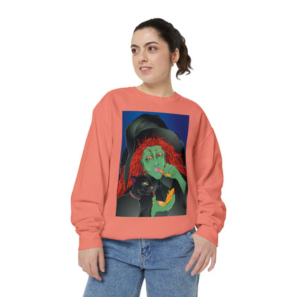 Mirror, Mirror A Witch's Touch Unisex Garment-Dyed Sweatshirt