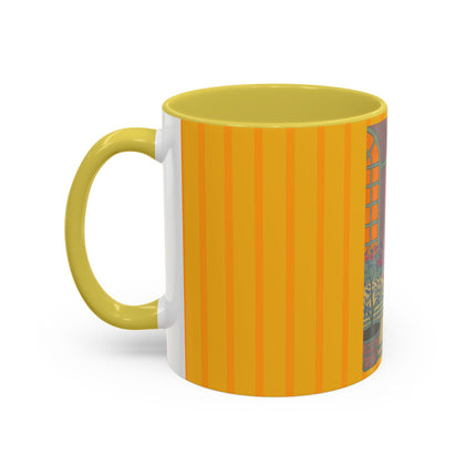 Sur Les Marches Du Jardin by Georges LePape Colorful Mugs (11oz, 15oz)