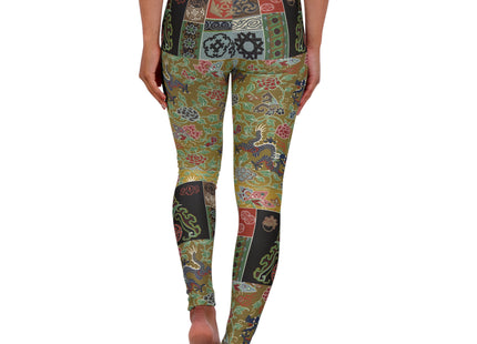 Chinois et Japonais 2 by Auguste Racinet High Waisted Yoga Leggings (AOP)