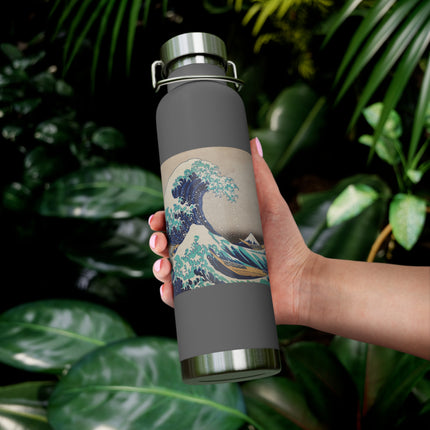 The Great Wave off Kanagawa by Katsushika Hokusai Copper Vacuum Insulated Bottle, 22oz