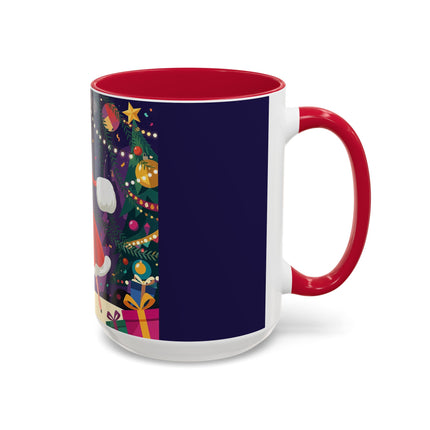🎄❄️ The Christmas Snowball Dance Colorful Mug – Whimsical Holiday Fashion Fantasy