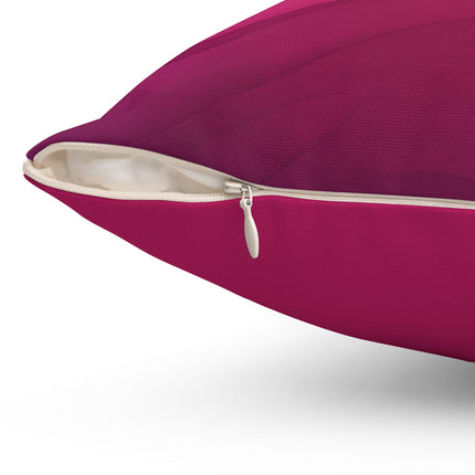 Autumn Serenade in Fuchsia and Pink Spun Polyester Square Pillow