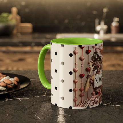 Fashionably Yours, XOXO Colorful Mugs (11oz, 15oz)