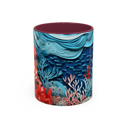 Enchanting Underwater Scene Colorful Mugs (11oz, 15oz)