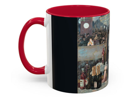 A Bar at the Folies-Bergère by Edouard Manet Colorful Mugs (11oz, 15oz)