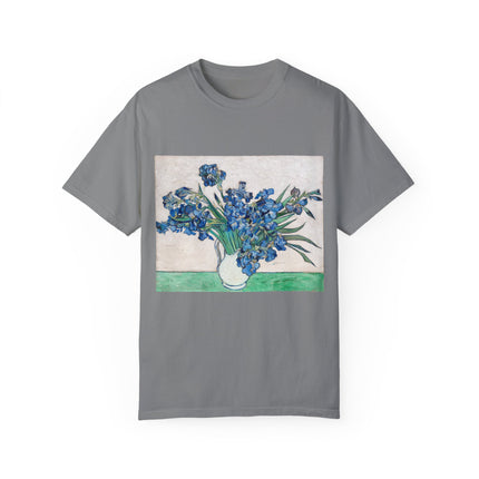 Irises by Vincent Van Gogh Unisex Garment-Dyed T-shirt